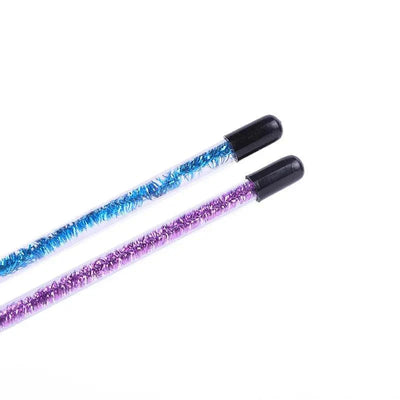 Interactive Cat Teaser Wand Set with Blue and Purple Rods cat feather wand