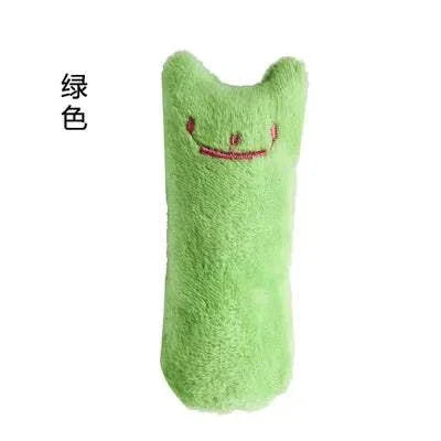 Interactive Catnip Teeth-Grinding Plush Chew Toy for Cats and Kittens