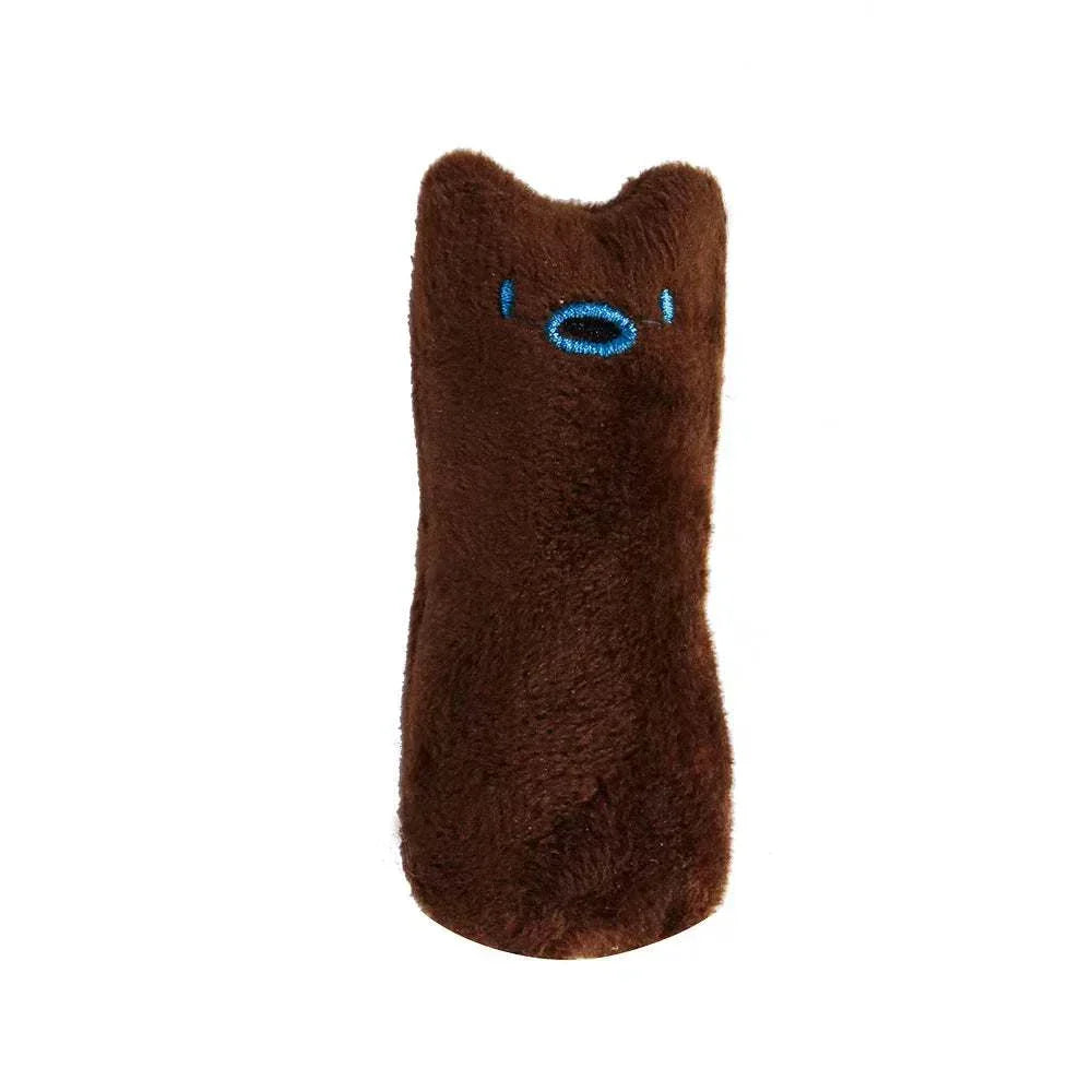 Catnip teeth-grinding toy for cats and kittens, interactive plush chew toy made of velvet.