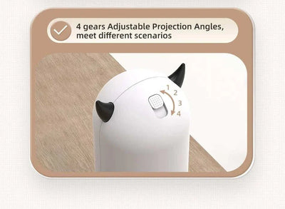 ROJECO Automatic LED Laser Toy with adjustable projection angles for cats and dogs. cat laser pointer