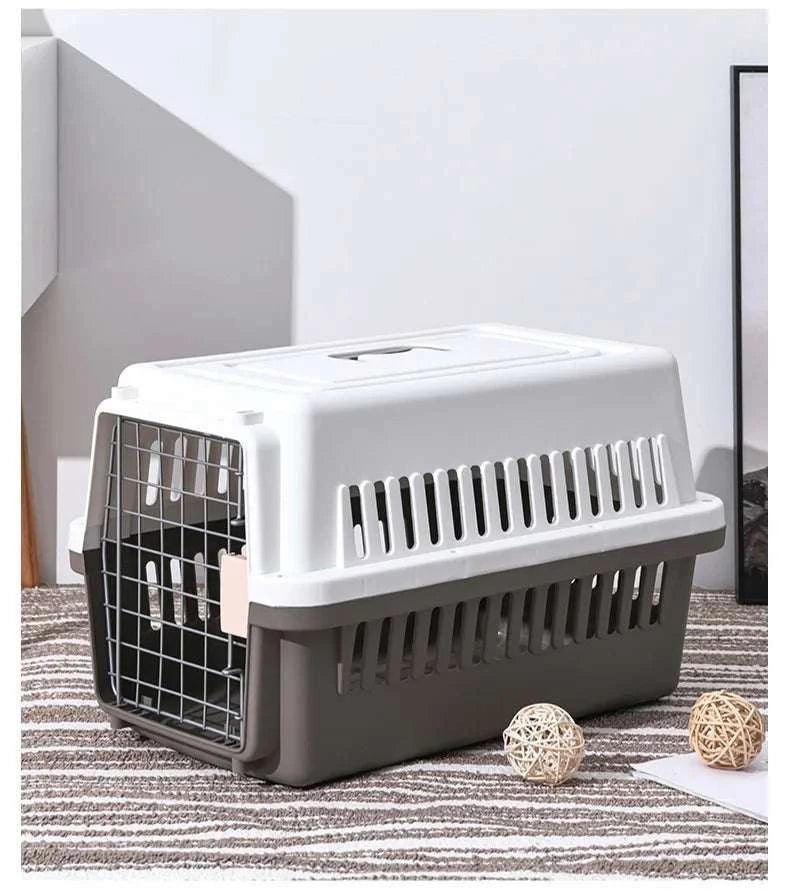 Pet Outdoor Carrier Cat Box Breathable Travel Carrier Box Durable Kitten Puppy Rabbit Cage Airline Approved Transport Cage