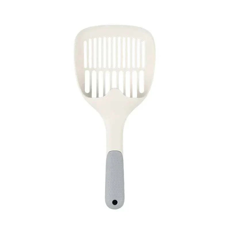 Large cat litter scoop with durable handle for easy waste removal. large litter scoop