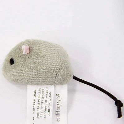 3Pcs Plush Simulation Mouse Toys for Cats, gray cloth, non-electrical, animal toy.