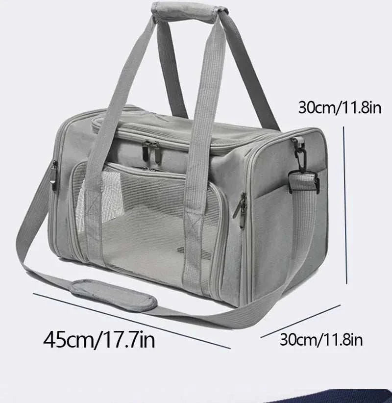 Dog Cat Carrier Bag Soft Carrier Side Backpack Pet Dog Travel Bags Airline Approved Transport for Small Dogs Cats Outgoing