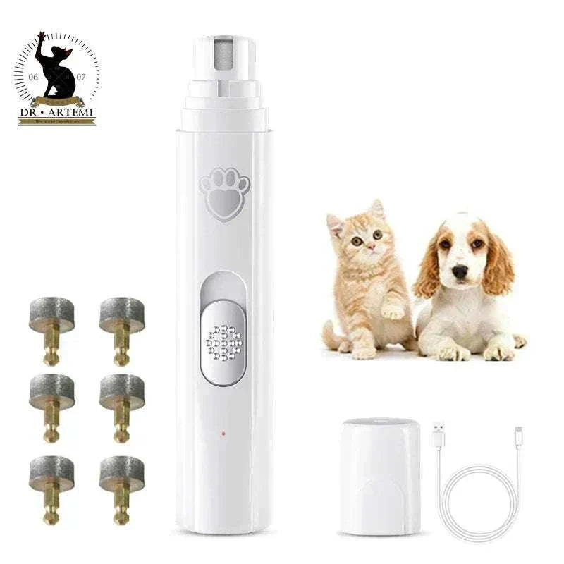 rechargeable electric nail grinder – painless pet nail trimmer pets painless nail cutter trimmer