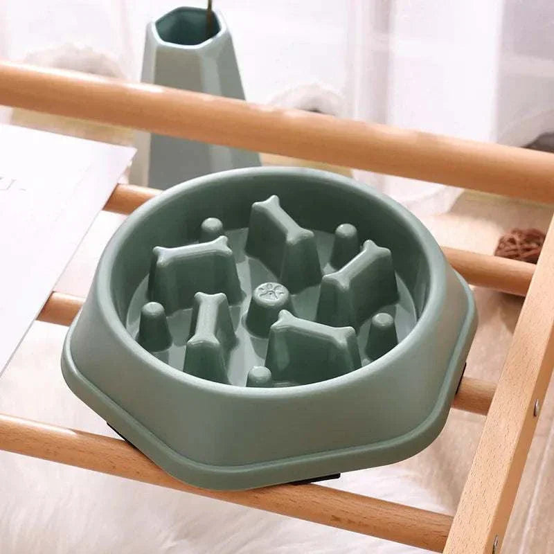 Slow feeder bowl for small and medium dogs made of plastic, designed  cat slow feederto prevent rapid eating.