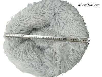 Plush Winter Pet Nest – Warm & Detachable Washable Dog Bed for Cats and Small Dogs