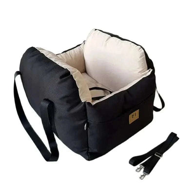 Portable Dog Car Seat Bed Booster Washable Home Cat Nest with Storage Pockets Soft Nest