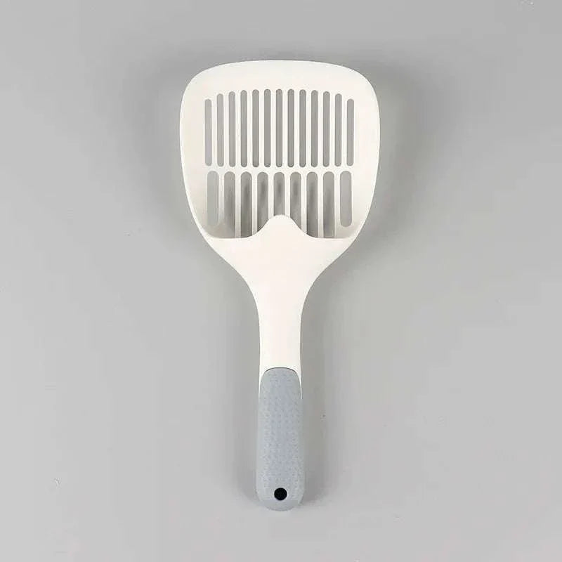 Large cat litter scoop with durable design for easy waste removal.