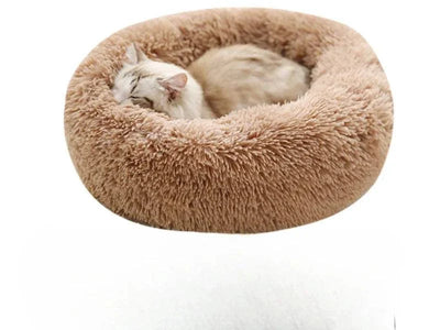 Plush Winter Pet Nest – Warm & Detachable Washable Dog Bed for Cats and Small Dogs