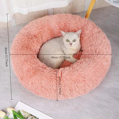 Plush Winter Pet Nest – Warm & Detachable Washable Dog Bed for Cats and Small Dogs