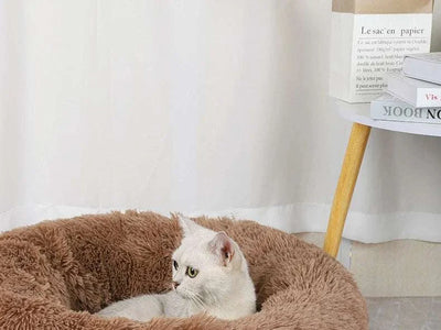 Plush Winter Pet Nest – Warm & Detachable Washable Dog Bed for Cats and Small Dogs
