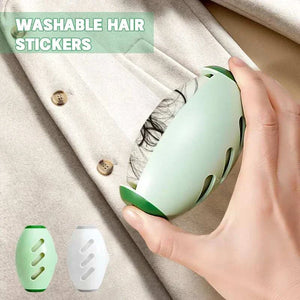 Washable lint roller removing pet hair from clothes. reusable lint remover