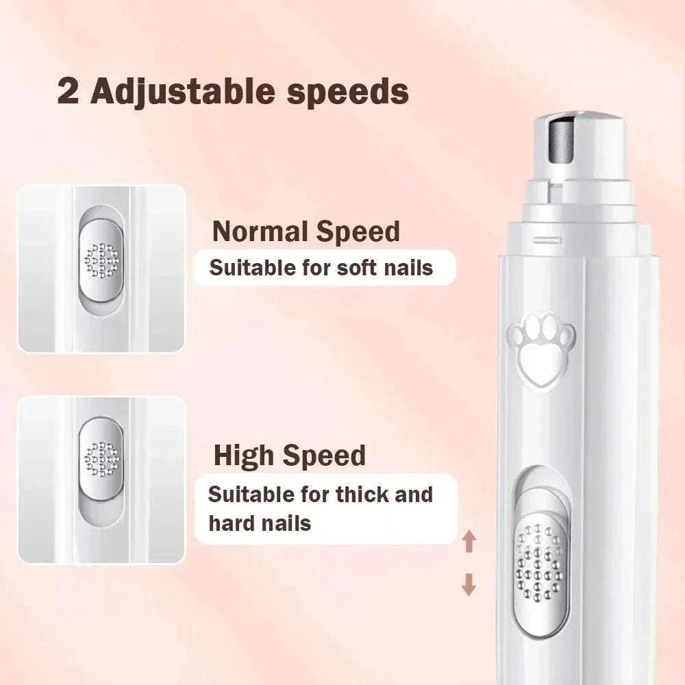 rechargeable electric nail grinder – painless pet nail trimmer