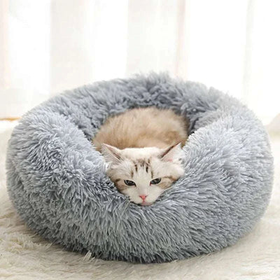 Plush Winter Pet Nest – Warm & Detachable Washable Dog Bed for Cats and Small Dogs