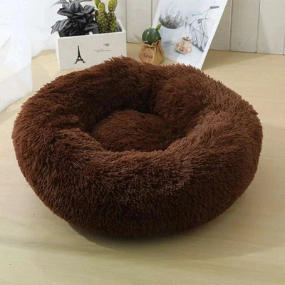 Plush Winter Pet Nest – Warm & Detachable Washable Dog Bed for Cats and Small Dogs