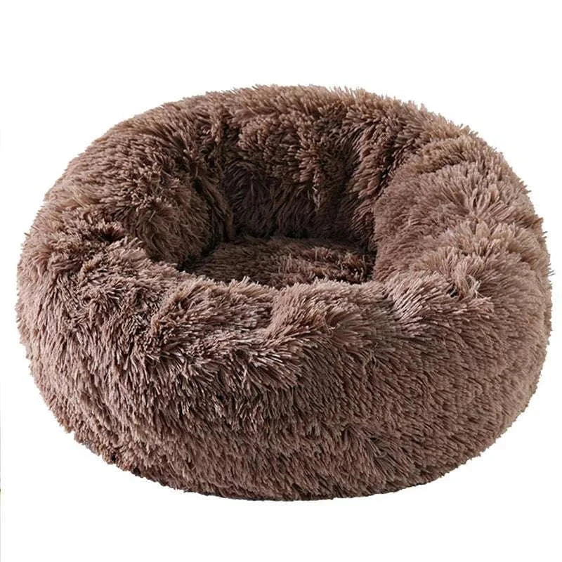 Plush Winter Pet Nest – Warm & Detachable Washable Dog Bed for Cats and Small Dogs