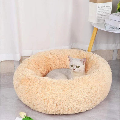 Plush Winter Pet Nest – Warm & Detachable Washable Dog Bed for Cats and Small Dogs