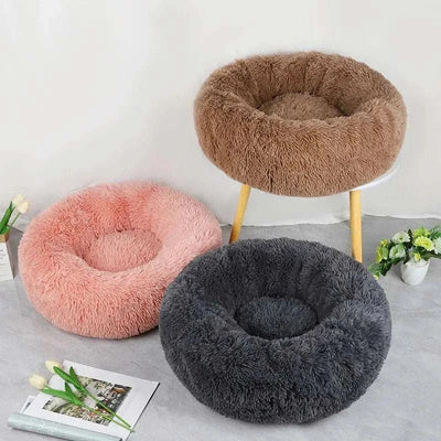Plush Winter Pet Nest – Warm & Detachable Washable Dog Bed for Cats and Small Dogs